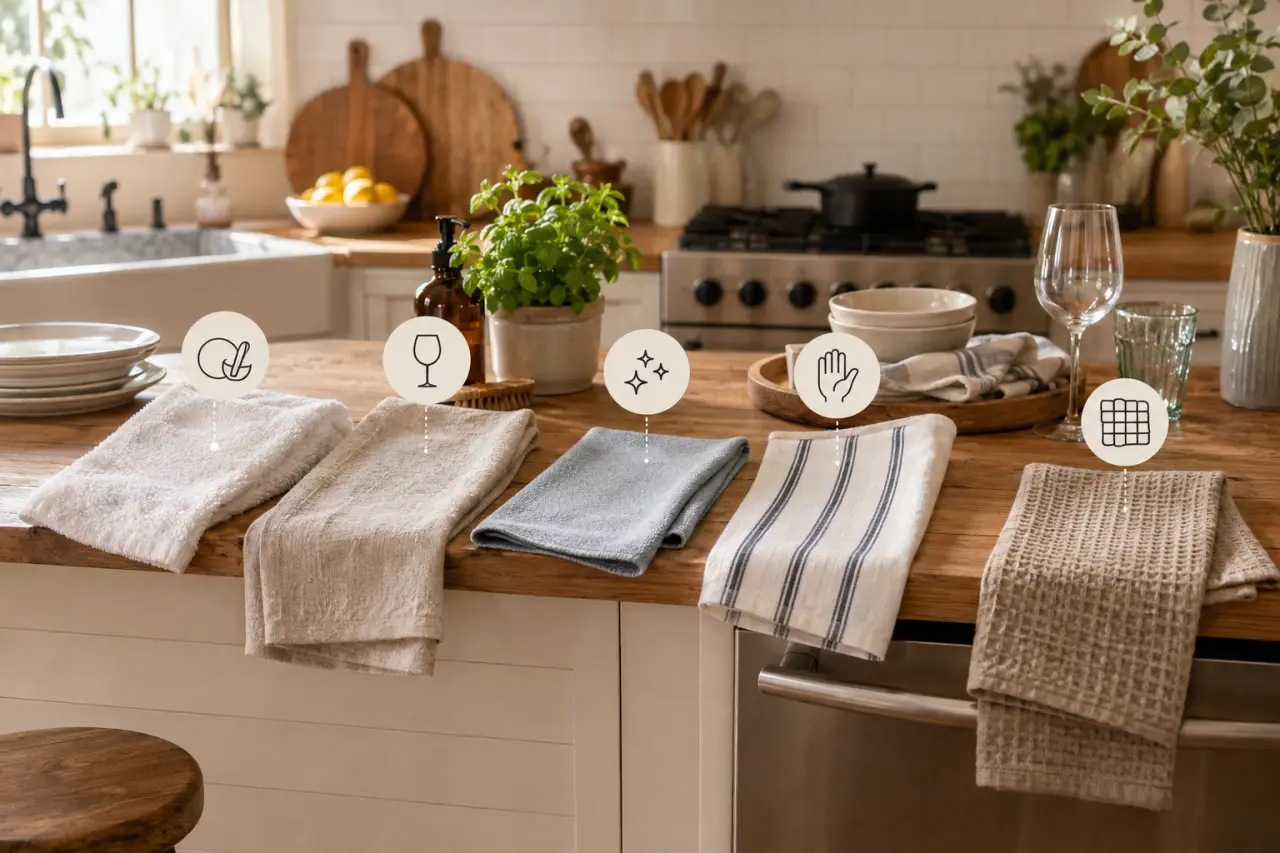 Quel torchon de cuisine choisir selon l’usage, la matière et le format ?