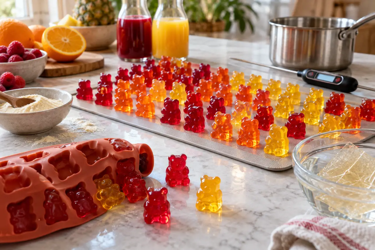 Recette de bonbons maison : agar-agar ou gélatine pour des oursons qui se démoulent sans casser ?