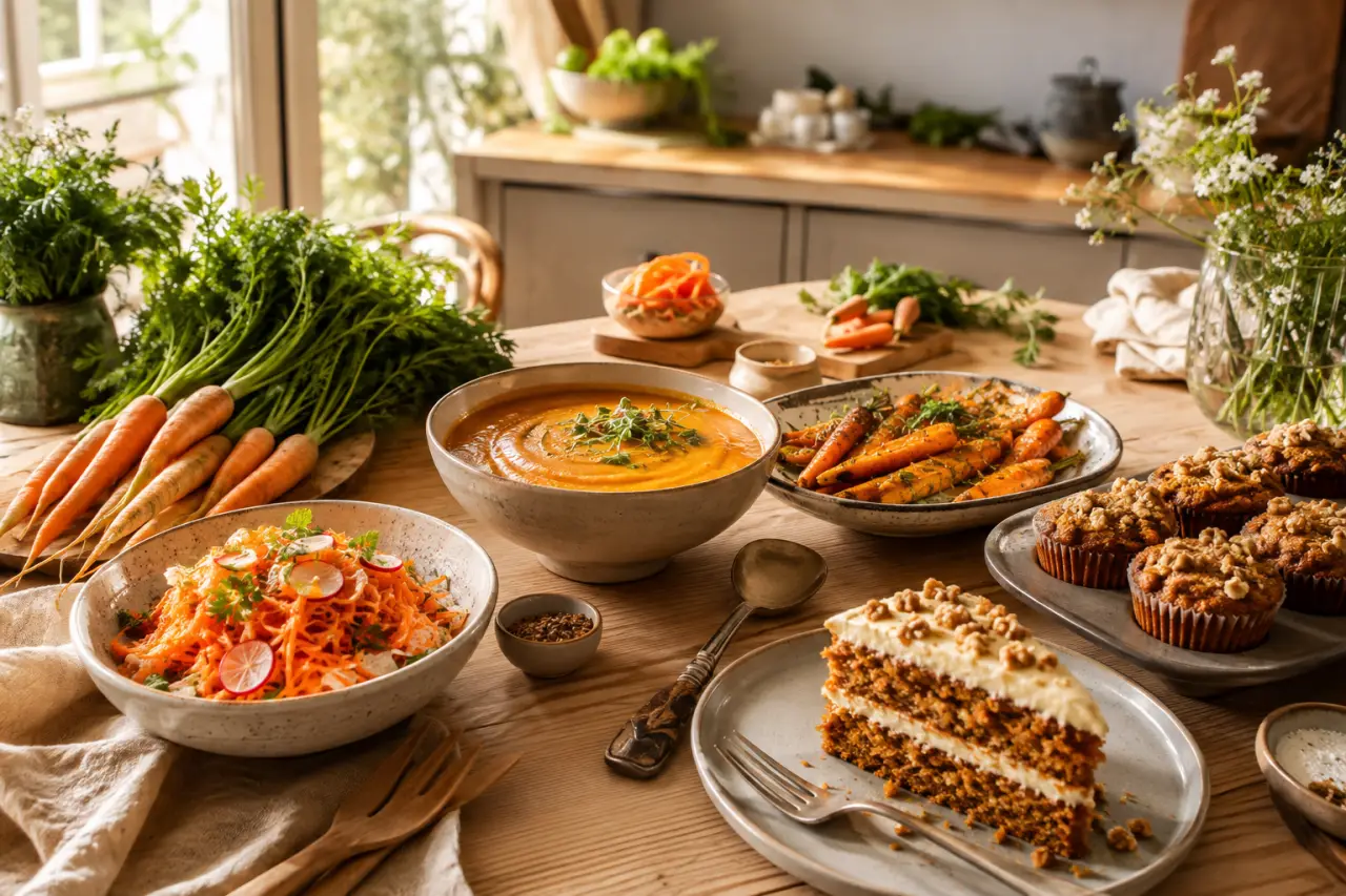 Du croquant de l’entrée au moelleux du dessert : les recettes avec des carottes à connaître