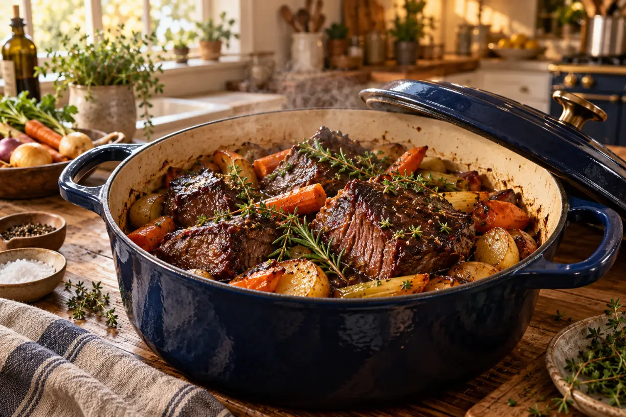 Plats mijotés en cocotte : une viande fondante, pas une sauce noyée