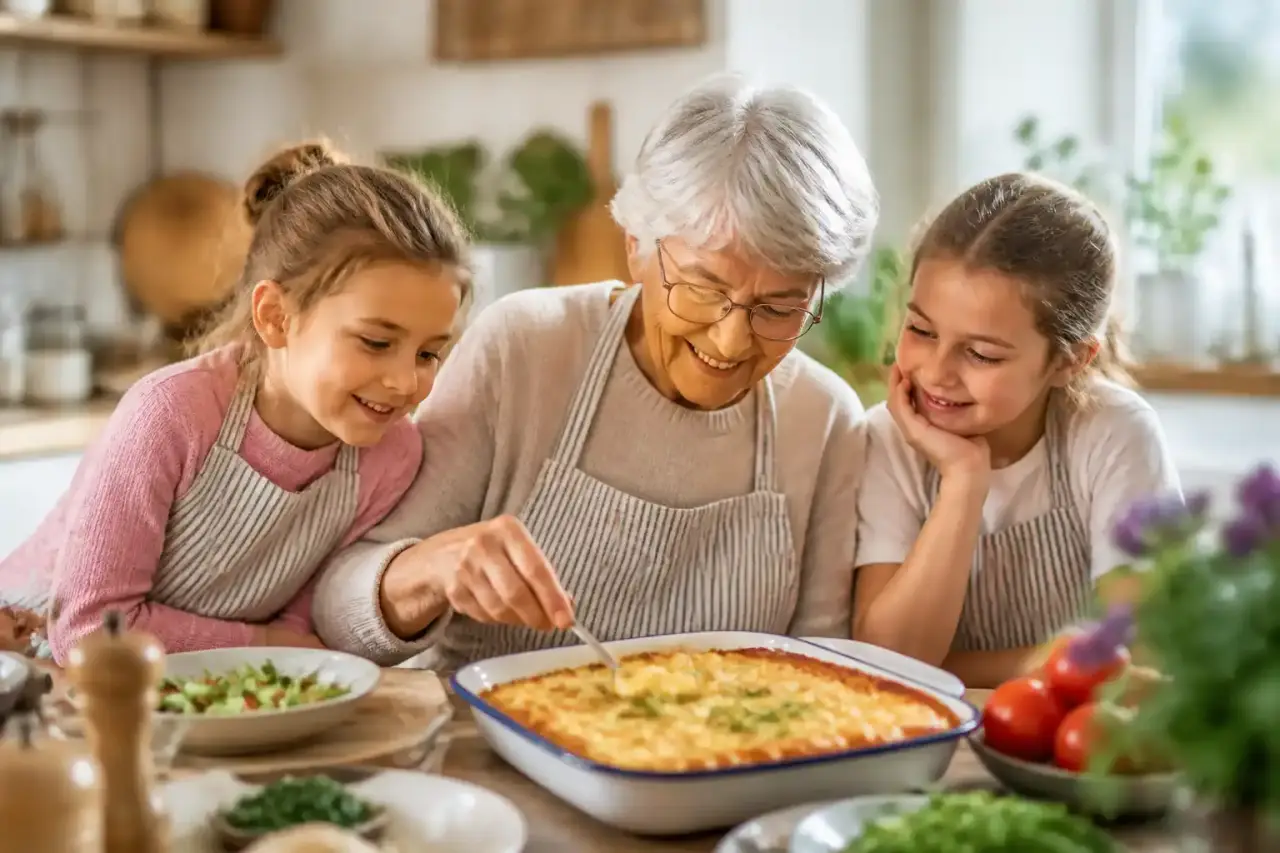 Cuisine lumineuse avec herbes aromatiques et bougie parfumée
